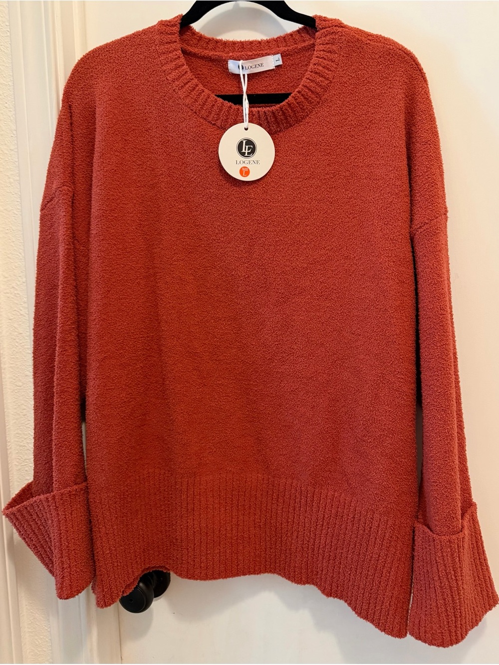 Crewneck Sweater in Rust